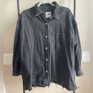 Zara oversized shacket